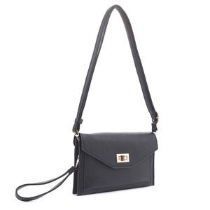 Multifunctional Envelope Style Crossbody Wallet Clutch With Turn T_T